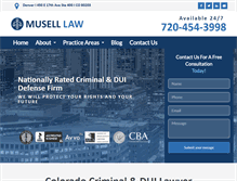 Tablet Screenshot of metrodenvercriminaldefense.com